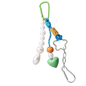 ANTHROPOLOGIE NWT Carabiner Icon Bag Charm in Colour Green